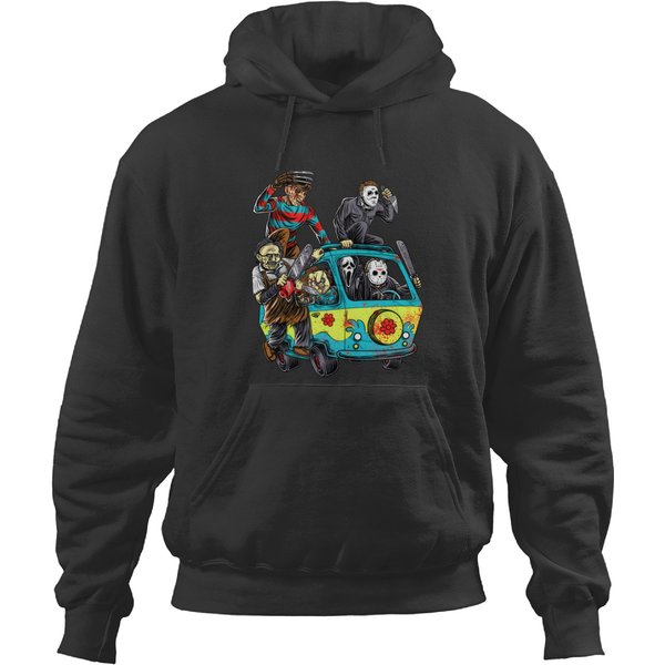 Horror Movie Mystery Machine Halloween Hoodies