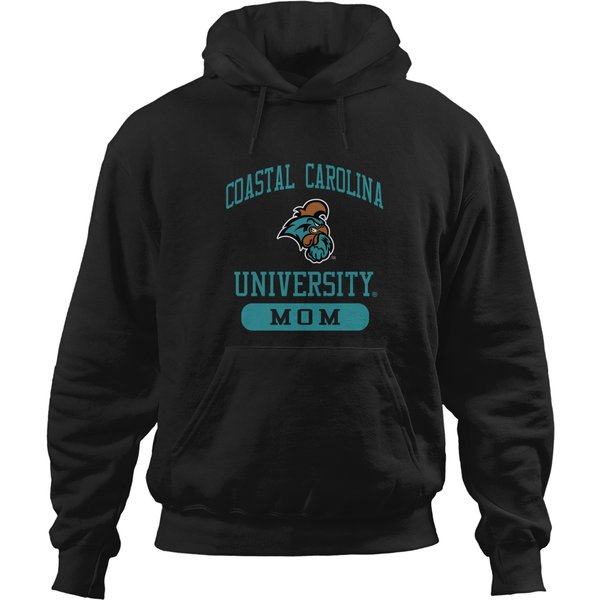 Coastal Carolina Chanticleers Mom Left Chest Icon Hoodies-image