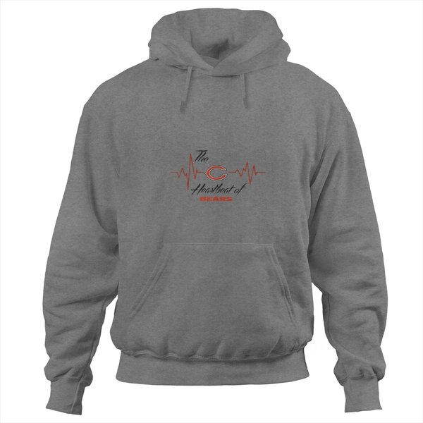 The Heartbeat Chicago Bears Hoodies-image
