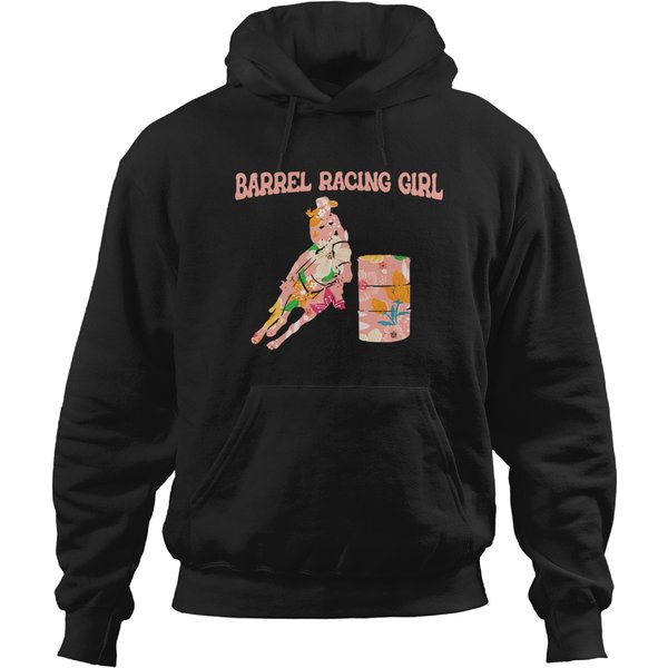 Barrel Racing Show Horse Riding Hoodie-image