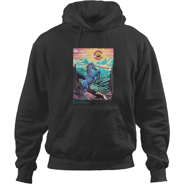 Colorado Blucifer Demon Horse Baseball Hoodies-image