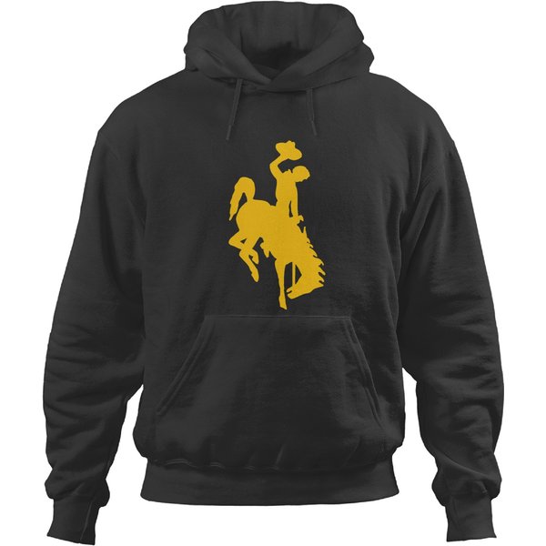 Wyomings Cowboy Riding A Bucking Horse Hoodies