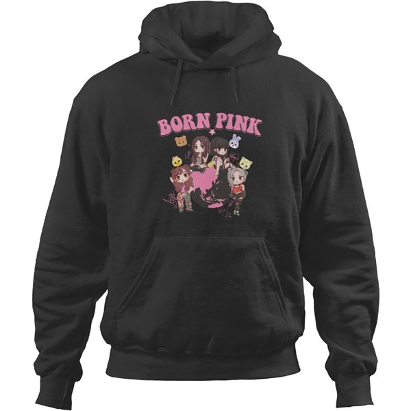 Blackpink Chibi Hoodies, Blackpink Born Pink World Tour Hoodies-image