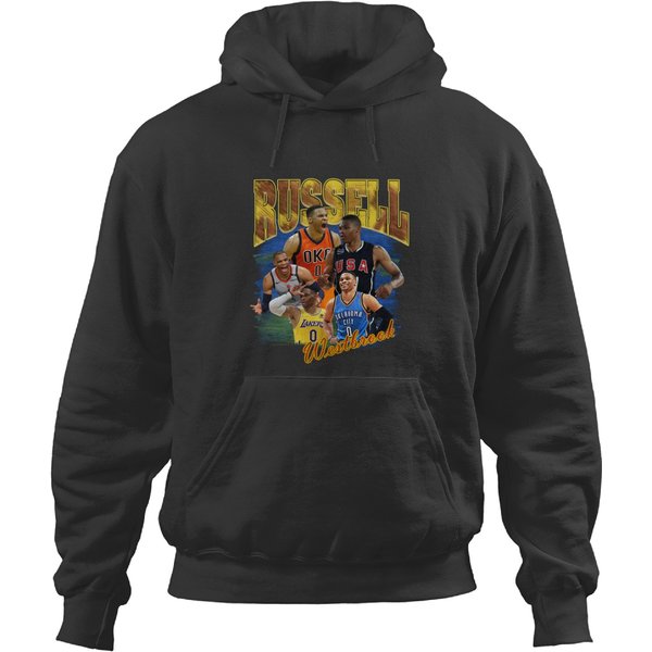 Russell Westbrook Vintage Unisex Hoodies, Vintage Russell Westbrook Hoodies-image
