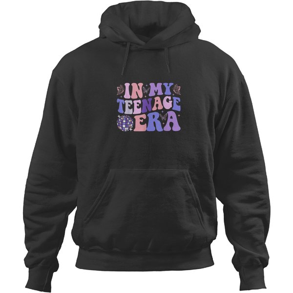 In My Teenage Era Groovy Teenager 13Th Birthday Hoodies-image