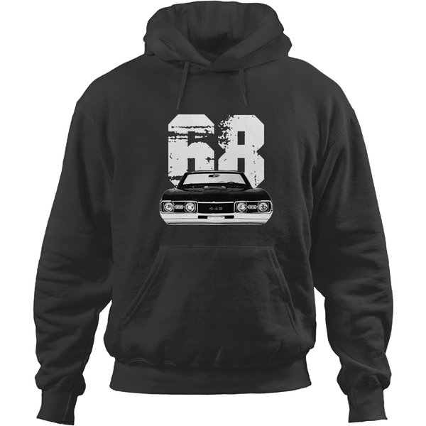 1968 Oldsmobile 442 Front Grill View With Year Hoodies-image