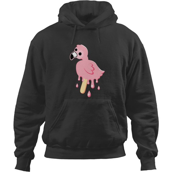Flamingo Merch Mrflimflam Albert Melting Pop Bird Popsicle Hoodies