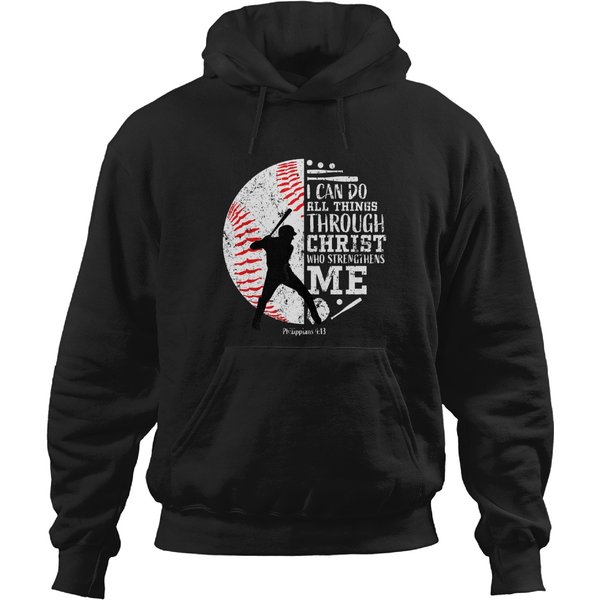 Gifts Baseball Players Teens Boys Kids Christian Bible Verse Hoodies