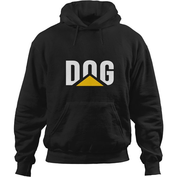 Dog Caterpillar Logoss White Text Hoodies-image