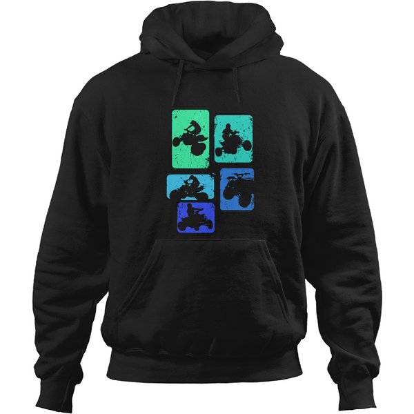 Quad Biker Atv 4 Wheeler Quad Men Boys Kids Hoodies-image