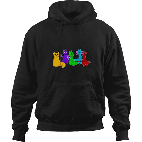 Rain World Downpour Characters Hoodies-image