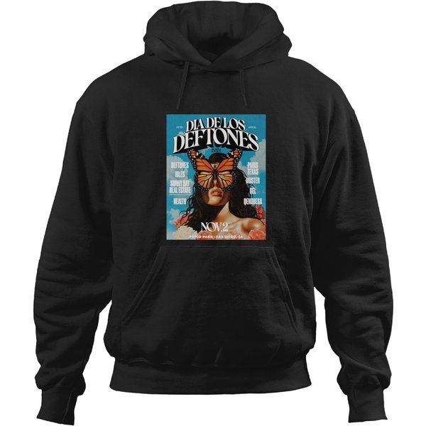 Dia De Los Deftone 2024 Unisex Tri-blend Crew Hoodies
