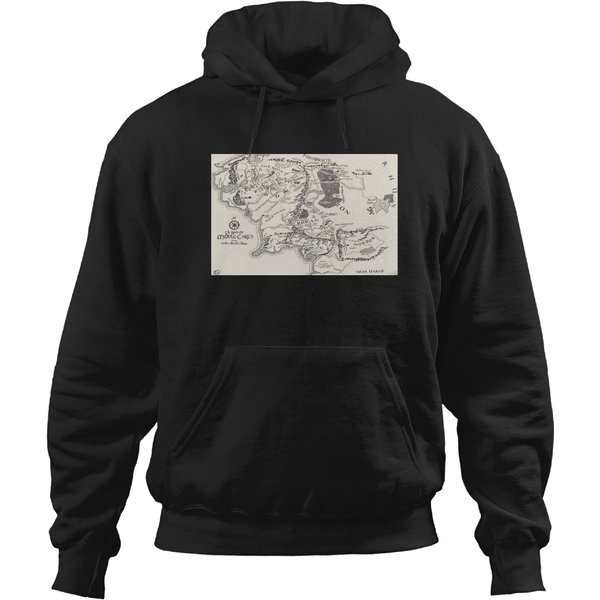 The Lord Of The Rings Maps Hoodies-image