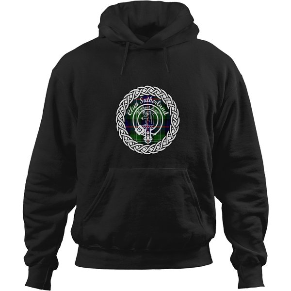 Clan Sutherland Surname Last Name Tartan Crest Badge Hoodies-image