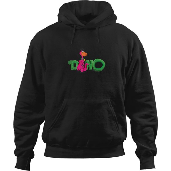 The Flintstones Dino With Stylized Name Hoodies-image