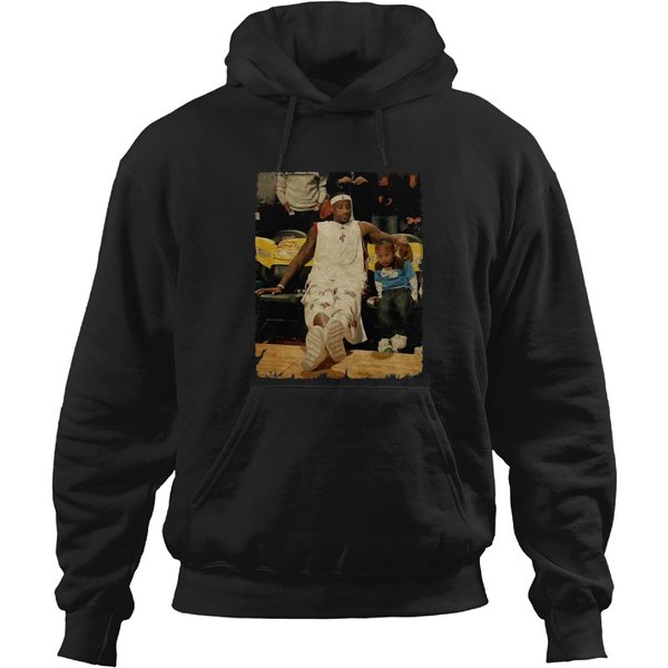 Lebron James And His Son Bronny James T-Shirt Hoodies-image