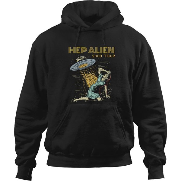 Womens Hep Alien Band Tee - Pop Culture Tee V-Neck T-Shirt Hoodies-image