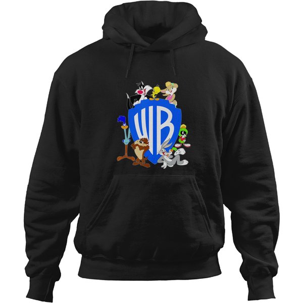 Wb100 Looney Unes Classic Warner Bros Logo Shir Hoodies