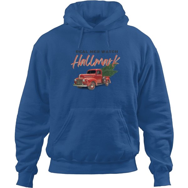 Real Men Watch Hallmark Christmas Funny Christmas Gift Hoodies-image