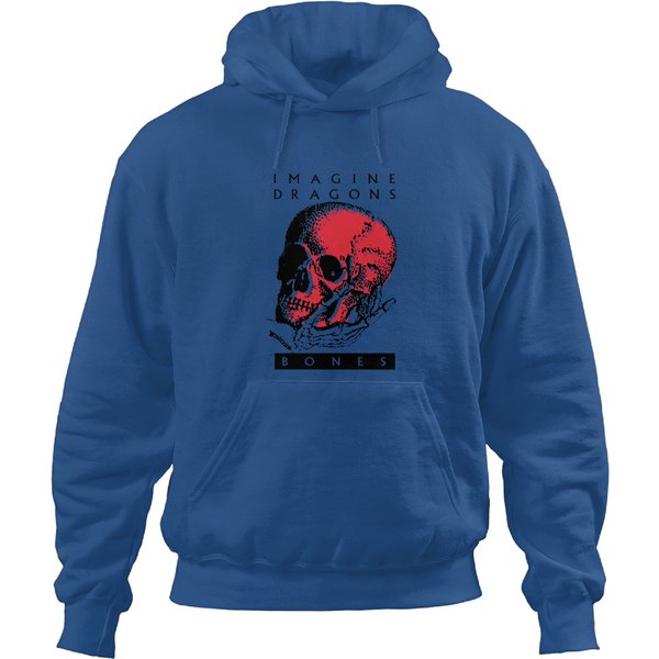 Vintage Bones Imagine Dragons Skull Art Hoodies-image