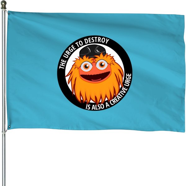 Gritty Meme The Urge To Destroy House Flags-image