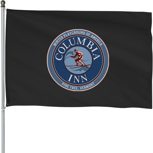 Columbia Inn - Pine Tree Vermont Variant - White Christmas - House Flags-image