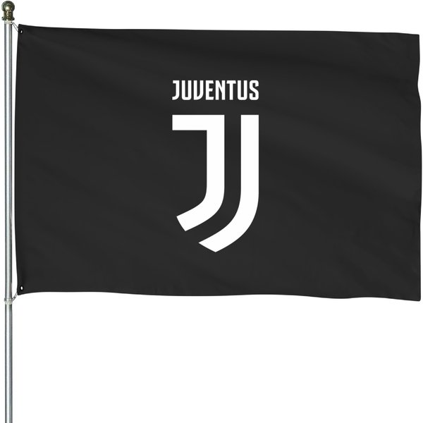 White J U V E N T U S Logo House Flags-image