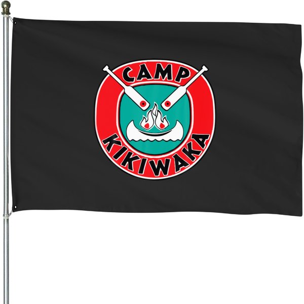 Camp-Kikiwaka-Bunk'd-Red-Background House Flags-image