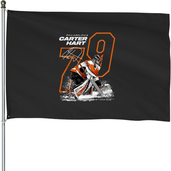 79 Carter Hart For Philadelphias Flyers Fans House Flags-image