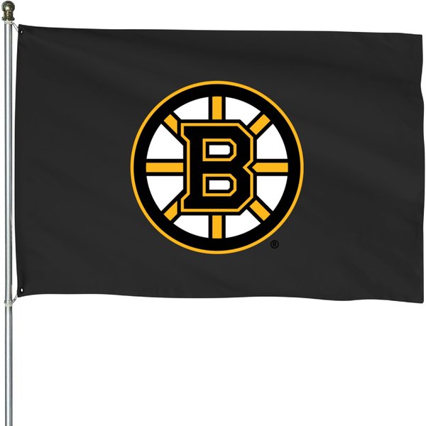 Boston Logo Bruins Team House Flags-image
