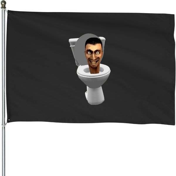 Skibidi Toilet - Decorative House Flags With Skibidi Design-image