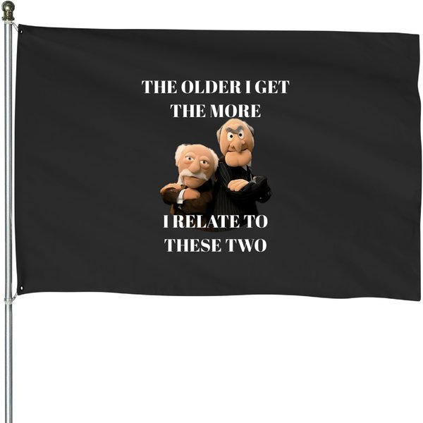 Statler And Waldorf Vintage House Flags-image