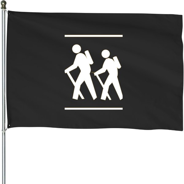 Hiker Sign House Flags-image