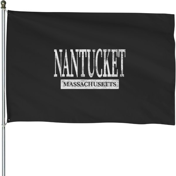 Nantucket House Flag Massachusetts Island Sweater Spring Break Beach Pullover-image