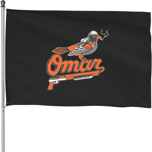 Omar The Wire Baltimore Oriole House Flags-image