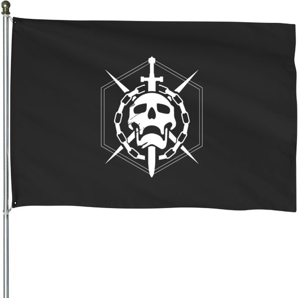Destiny Raid Skull Emblem House Flags-image
