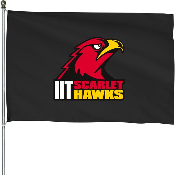 Illinois Institute Of Technology Scarlet Hawks House Flags-image