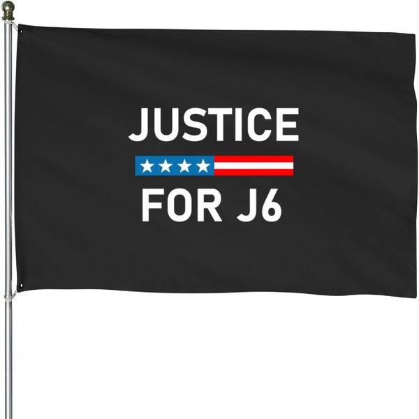 Justice For J6 House Flags-image