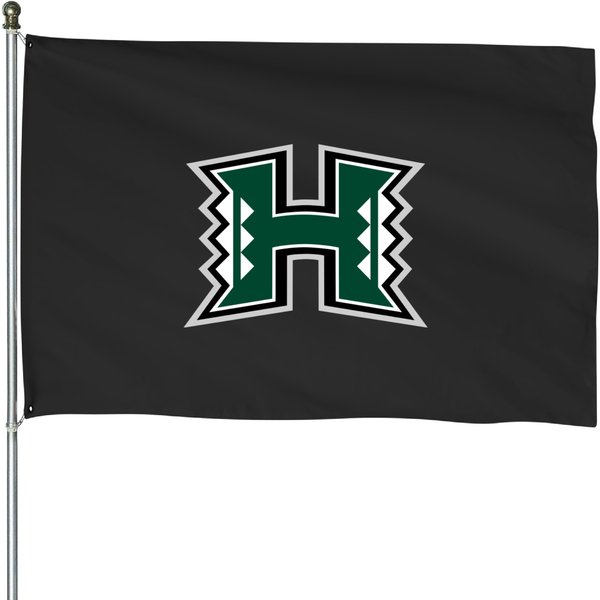 Hawaii Warriors Logo House Flags-image