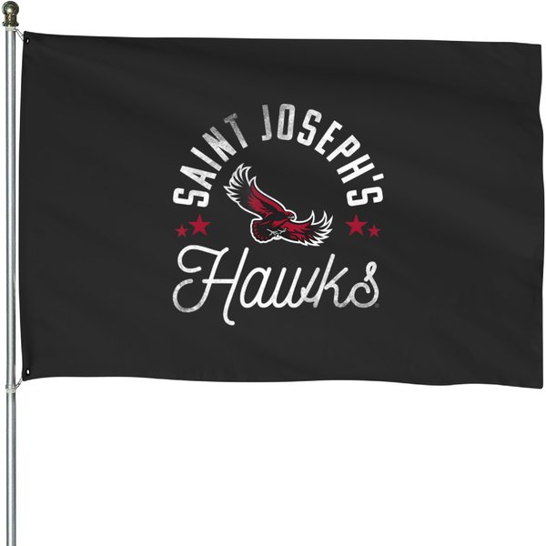 Saint Josephs University Hawks Logo T House Flags-image