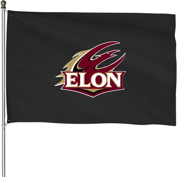 The Elon University Phoenix Athletics House Flags-image
