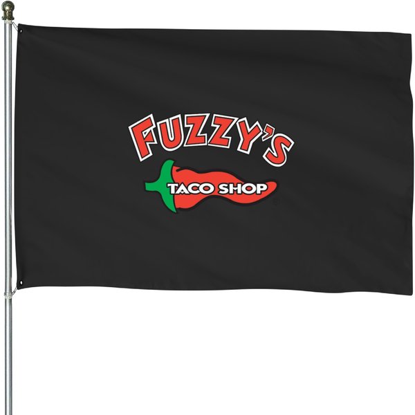 Fuzzy's Taco Shop Food Logo Restaurant Chain House Flags-image