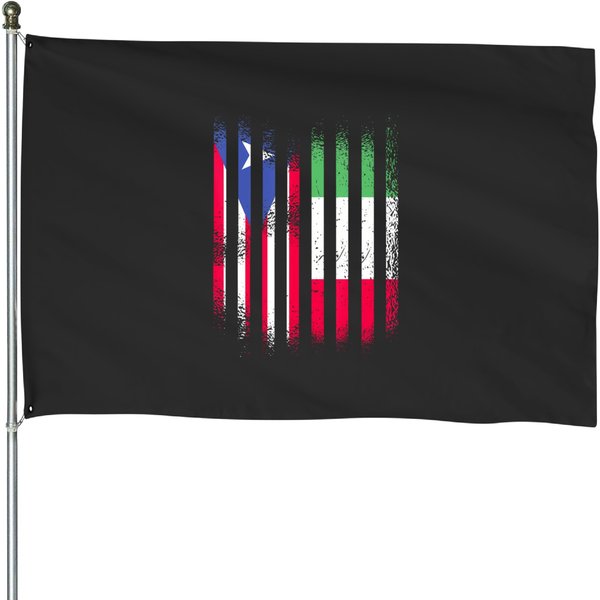 Puerto Rico Flag Italy Grown Country Flags Stripes T House Flags-image