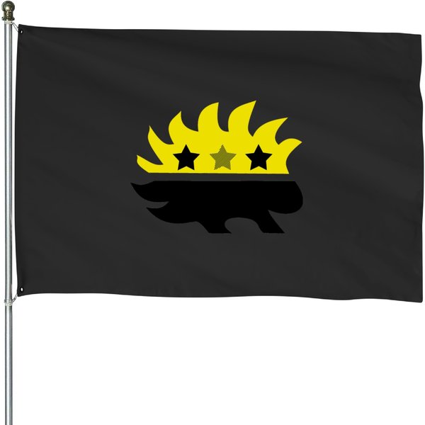 Libertarian Porcupine House Flags-image