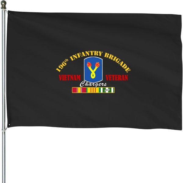 196Th Infantry Brigade Vietnam Veteran Veterans Day Xmas House Flags-image