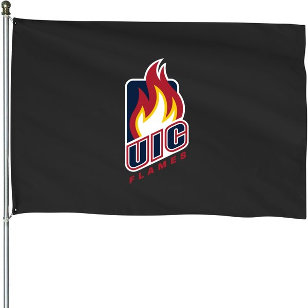 The University Of Illinois Chicago (Uic) Flames House Flags-image