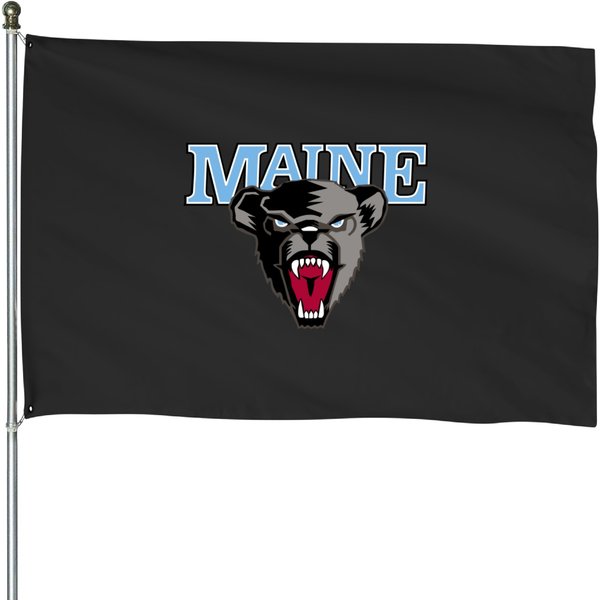 University Of Maine (Umaine) Black Bears House Flags-image