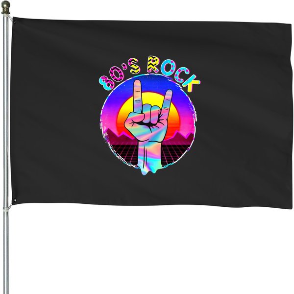 80 S Rock 80S Rock Band T House Flags-image