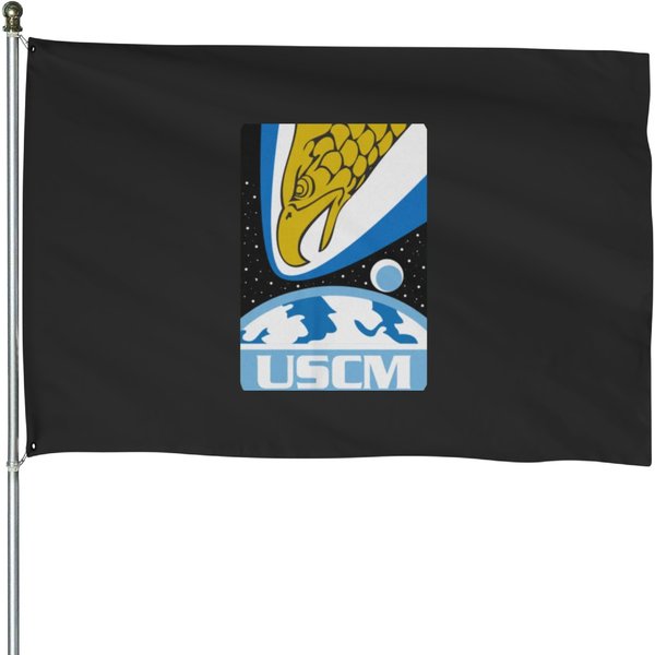 Aliens Movie-Colonial Marines Uscm House Flags-image