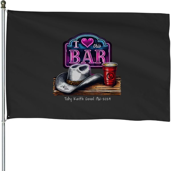 Toby Keith I Love This Bar 90S House Flags-image